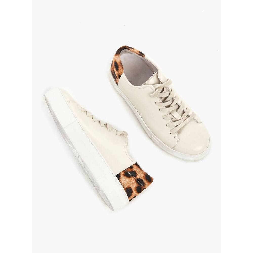 NEW HALF UNITED women's calf hair sneaker in leopard